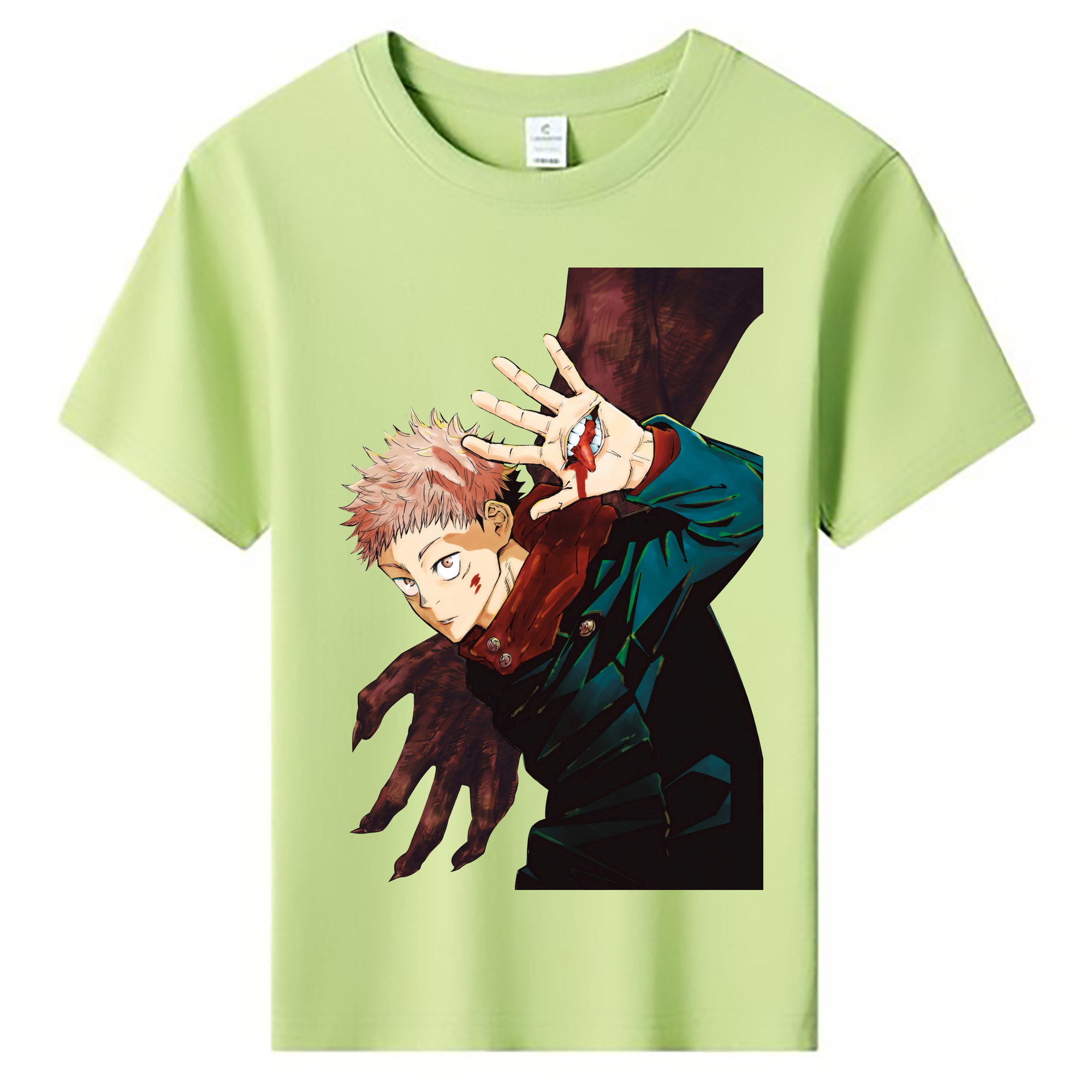 （画像用） 呪術廻戦 Jujutsu Kaisen 綿100％キッズTシャツ（フロントプリント）